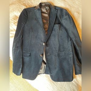 Zara Velvet Dinner Jacket in Navy Blue - Mens 40